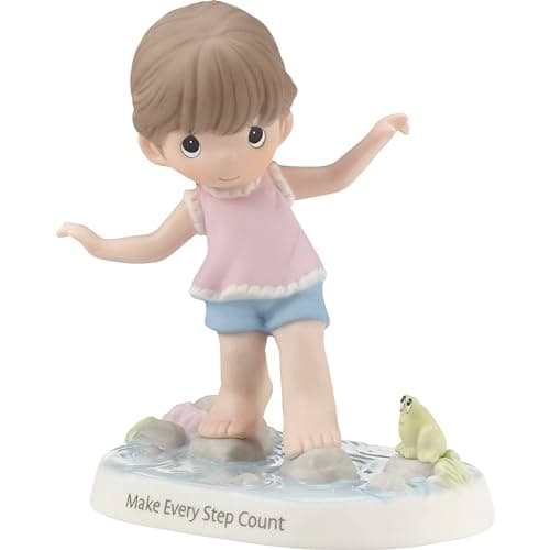 Precious Moments 213015 Make Every Step Count Brunette Bisque Porcelain Figurine thumbnail 2