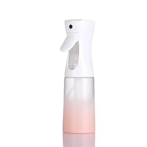 ZALUJMUS Ultra Fine Mist Spray Bottle, 200ml Continuous Sprayer, Plastic Reusable Container for Hair, for Hair, Cleaning, Gardening (Gradient Pink) - Image 1