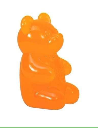 Schylling NeeDoh Gummy Bear - Sensory Fidget Toy with Jelly-Like Filling - 3.5" Tall - Orange (Pack of 1) thumbnail 2