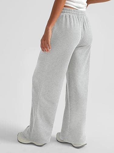 GUCURIN Womens Sweatpants High Waisted Drawstring Wide Leg Sweatpants Casual Baggy Yoga Jogging Pants for Women thumbnail 3