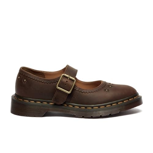 Dr. Martens Womens Mary Jane Flower Dark Brown UK 6 (US Women's 8) M thumbnail 6