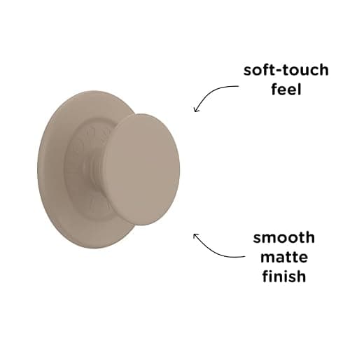 PopSockets Phone Grip for MagSafe with Kickstand, Magnetic Stand, Swappable Top, Secure Hold for iPhone MagSafe Cases, Phone & Tablet Grip, Cute PopSockets - Soft Touch Latte thumbnail 3