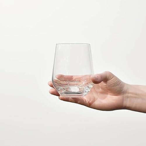 Krosno Wassergläser Saftgläser Whiskygläser Trinkgläser| Set von 6 | 400 ML | Splendour Kollektion | Hause Restaurants Partys | Geschenkidee Hochzeit Geburtstag Feier | Spülmaschinenfest | thumbnail 4
