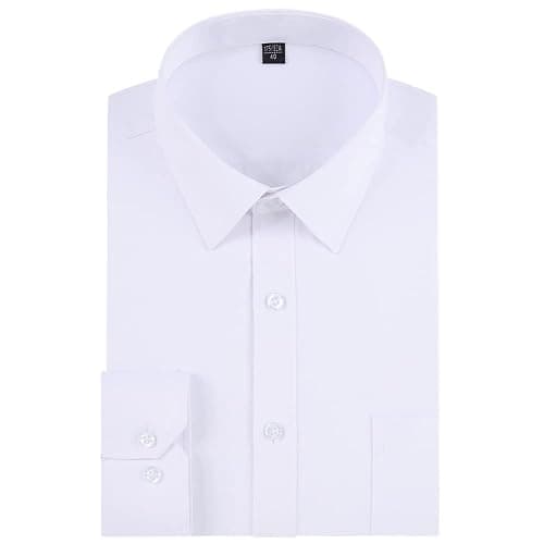 Long Sleeve Dress Shirts for Men - Regular-Fit Casual Button-Down Shirt with Pockets thumbnail 4