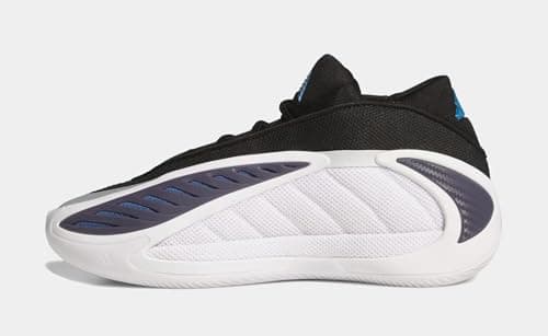 adidas, Unisex's Kids, Anthony Edwards 2 J Basketball Shoes (Big Kid), White/Black, 5.5, Medium Big Kid thumbnail 3