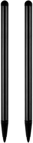 2pcs Black Stylus Pens for Universal Touch Screen Devices - Compatible with iPad, Samsung Galaxy, Smartphones - Image 1