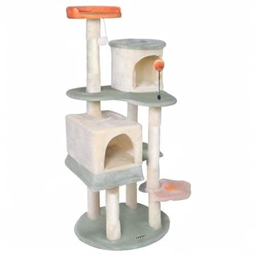 HYABi 53 Inch Flower Cat Tree - Multi-Level Cat Condo with Scratch Posts & Toys, Fresh Design Eco-Friendly Material, for Multi-Cat Households & Indoor Cat Playground thumbnail 7