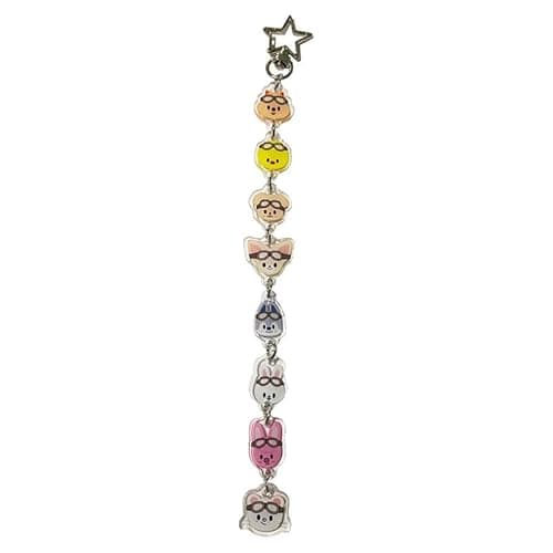 WELLRI Cute Kpop Keychain Cartoon Keyring Pendant Stay Fans Gifts Bag Charm Backpack Accessory