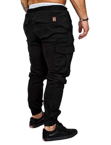 GM MGBOYGYM Mens Fashion Joggers Sports Pants - Cotton Cargo Pants Sweatpants Trousers Mens Long Pants thumbnail 3