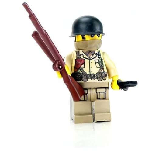 Battle Brick 1.6 Inches Tall Collectible WW2 US Army Sniper Custom Collectible Minifigure | Genuine Military Minifig | Printed in The USA | World WAR 2 | Great Gift for Teen to Adult AFOL thumbnail 4
