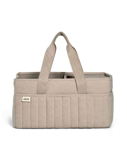 Mamas & Papas Nappy Caddy, Nursery Organizer for Changing Station and Travel, Storage Solution, Baby Shower Idea, Cashmere Waffle, 37 x 20 x 7cm thumbnail 3