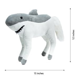 Randimals Plush Toy Stuffed Animal Mix - Horse & Shark Hybrid Stuffed Animals for Girls & Boys - Huggable & Soft Animal Characters Cute Plushies - Unique Toys for Discovery & Adventure thumbnail 2
