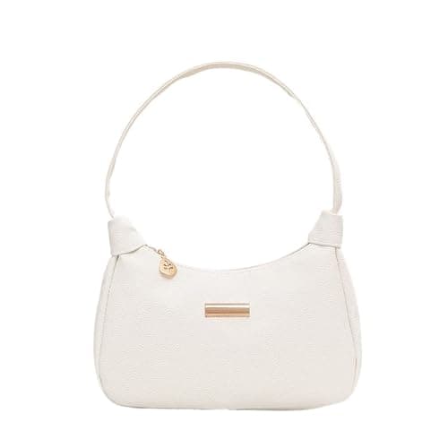 Women's Tote Bags Small Elegant Shoulder Purse Handbag Retro Fashion Bag Underarm Purse - White - Image 1