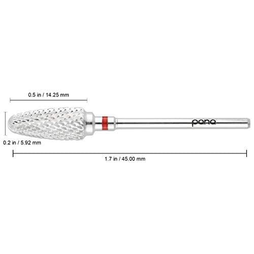 Pana 3/32" Safety Bit Nail Carbide Bit - For Electric Dremel Drill Machine (Fine, Flame -Silver) thumbnail 2