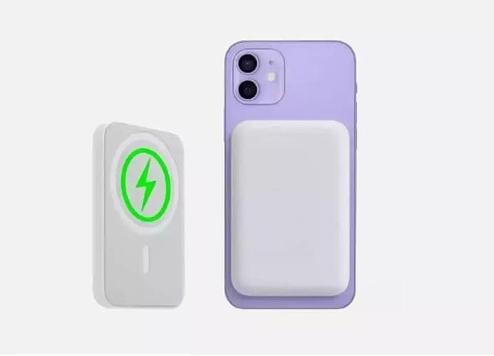 Magnetic Wireless Power Bank 5000mAh - Ultra Slim Power Bank Fast Charging Compatible with iPhone, Google & Smartphones - Fast Qi Charging Battery Pack, LED Indicator Travel Friendly thumbnail 2