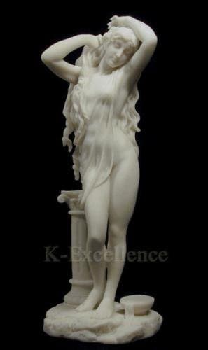 Top Collection 11.25" Aphrodite Statue - Greek Roman Goddess Sculpture in White Marble Finish - Venus Greek Goddess of Love Statuette thumbnail 4