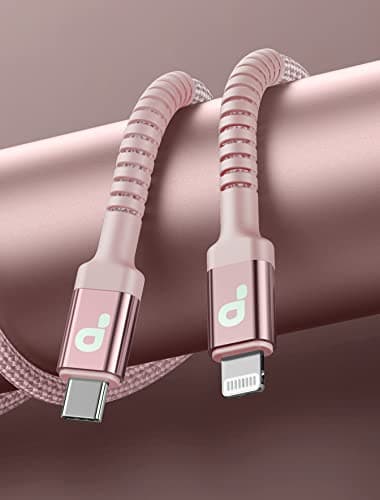 USB C iPhone Charger Cable Fast Charging, 2Pack 6FT USB Type C to Lightning Cable [Apple MFi Certified] iPhone Fast Charger Cord Compatible with iPhone 14/13/12/11 Pro Max/XS MAX/XR/XS/8/iPad-Pink thumbnail 6