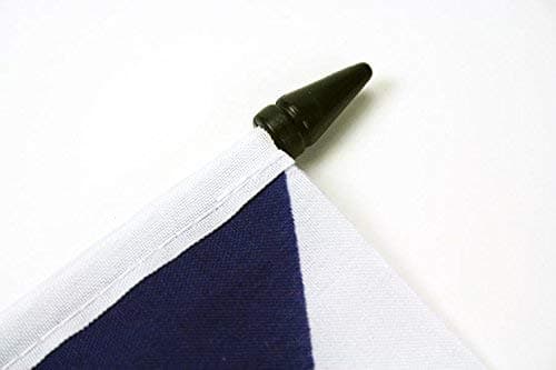 Sardinia Table Flag 5'' x 8'' - Italy - Sardinian Desk Flag 21 x 14 cm - Black plastic stick and base - AZ FLAG thumbnail 3