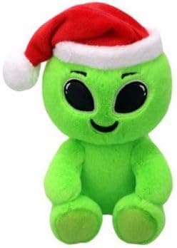 Ty Beanie Boo Comet The Green Alien with a Red Hat for Christmas 2025-6" - Image 1