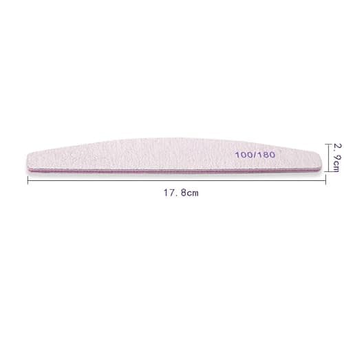 Professional Nail File Set - 6 Pcs 100/180 Grit Emery Boards for Gel, Acrylic & Natural Nails thumbnail 2