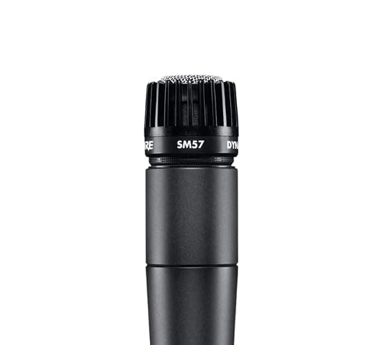Shure SM57 Dynamic Microphone – Wired Cardioid XLR Instrument Handheld Mic for Guitar Amplifiers, Snare Drum, Percussion, Live Sound & Studio Recording, Black thumbnail 6