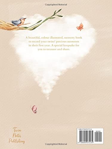 Twice as Nice Twins First Year Memory Book: Enchanting Twin Baby Milestone Record Book | Journal and Photo Album | Birth Arrival to One Year | ... | Ideal for Baby Shower or Congratulations thumbnail 2