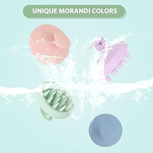 Sndyi Silicone Scalp Massager Shampoo Brush, Scalp Brush for Hair Growth and Head Massage, Scalp Scrubber/Exfoliator for Dandruff Removal, Silicone Hair Scalp Massager, Wet & Dry Use, Fir Green thumbnail 8