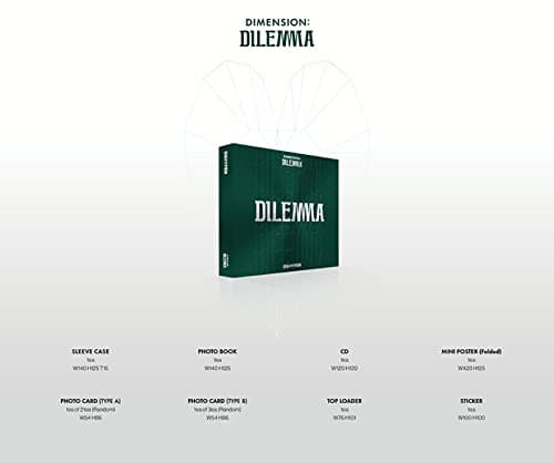 EN HYPEN : DIMENSION DILEMMA [ESSENTIAL Version] 1st Album CD+Photobook+Photocard Type A+Photocard Type B+Folded Mini Poster+Top Loader+Sticker thumbnail 2