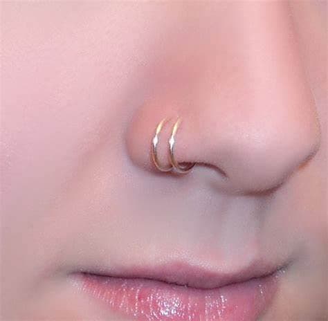 Briana Williams Fake Nose Ring Gold Fake Nose Rings for Women Clip On Fake Nose Piercing Non Piercing Faux Nose Piercing Jewelry thumbnail 3