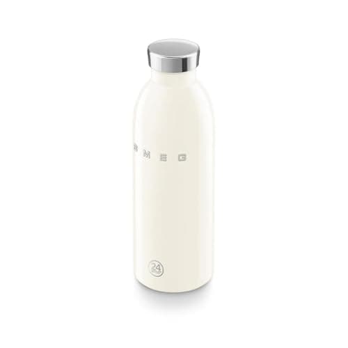 Smeg x 24Bottles Clima Bottle, Borraccia Termica 500 ml WBF01CR, in Acciaio Inox Alimentare 18/8, Isolamento Doppia Parete e Chiusura Ermetica, 24h Freddo e 12h Caldo, Panna thumbnail 3