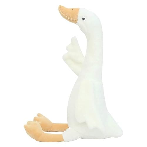 CHELEI2019 19.7" Goose Stuffed Animal Plush Toy,White Swan Stuffed Animal Toy Gifts for Kids - Image 1