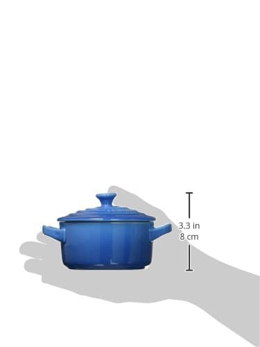 Le Creuset Stoneware Mini Round Cocotte, 8 oz., Marseille thumbnail 3