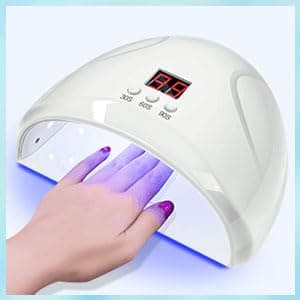 YSUVIN Semipermanente Unghie, 6 Colori Ciano Verde Azzurro Glitter Verde Smalto Semipermanente Unghie, Smalto Unghie Soak Off UV/LED Lampada Nail Art Gel Unghie Set, 8ml thumbnail 3