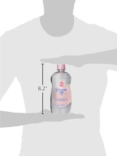 Johnson's Baby Oil, Pure Mineral Oil to help Prevent Moisture Loss for Baby, Kids & Adults, Gentle & Soothing Baby Massage Oil for Dry Skin Relief, Original Scent, Baby Essentials, 20 fl. oz thumbnail 9