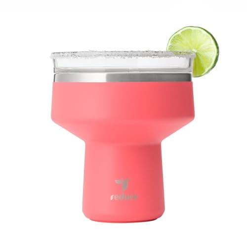 REDUCE Saltini 16 oz Cocktail Tumbler - Insulated Margarita Tumbler with Lid - Keeps Drinks Cold for 10 Hours - 360 Sippable Martini Glass Alternative - Shatterproof, Perfect for Parties - Daiquiri - Image 1