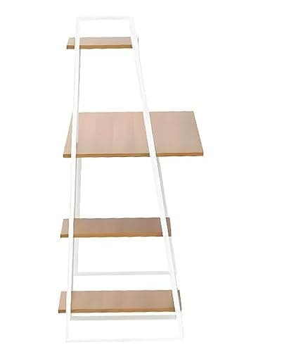 HOMION Computer Desk Home Office Table With 4-Tier Storage Shelf Pc Laptop Work Study Writing Desk For Bedroom Living Room (Natural) thumbnail 10