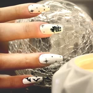 Abodhu Acrylic Natural Nail Tips Kit 500 Pcs French Tip Nails Set Square Half Cover False Nails with Glue, Files, Clipper, Storage Case, Nail Art for Salons and Home DIY, 10 Sizes thumbnail 5