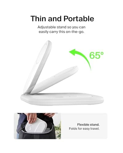 Belkin 3-in-1 MagSafe-Compatible iPhone Charger - Foldable Magnetic Qi2 Certified, MagSafe Charging Station for Phone, Apple Watch, AirPods - Wireless for Multiple Devices thumbnail 6