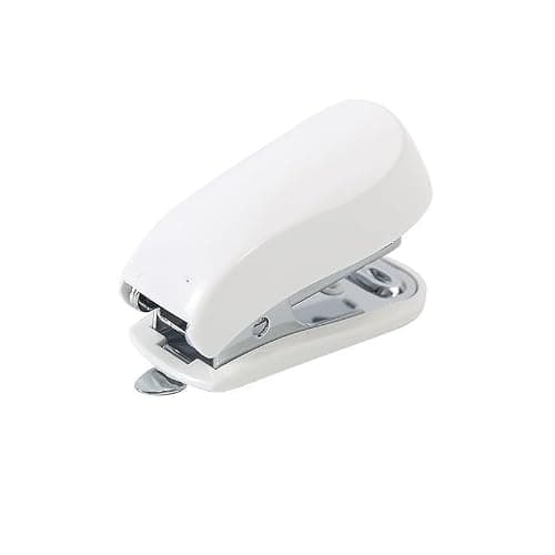 White Color Mini Stapler with Staples,Small Cute Stapler for Desk,Gift for Student or Office Use (White) thumbnail 3