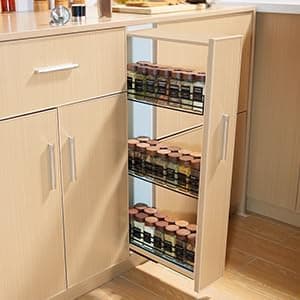 Yangbaga 24Pcs Glass Spice Jars with Labels-4OZ Wood Lid Square Spice Containers with Pepper Grinder Lids &Funnel,Seasoning Jars for Rack Cabinet Drawer thumbnail 7