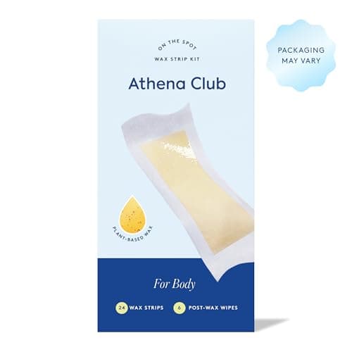 Athena Club Body Wax Strips for Women, Gentle Hair Removal for Sensitive Skin, No Heat Required, Vegan Wax Strips with Post-Wax Wipes, 24 Strips thumbnail 2