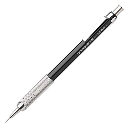 Pentel GraphGear 500 Mechanical Drafting Pencil, (0.5mm), Fine Line, Black Barrel (PG525A) thumbnail 2