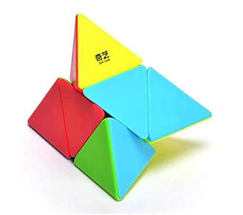 CuberSpeed Pyramorphix stickerless Speed Cube Pyramid 2x2 Cube Triangle Speed Cube Puzzle thumbnail 2