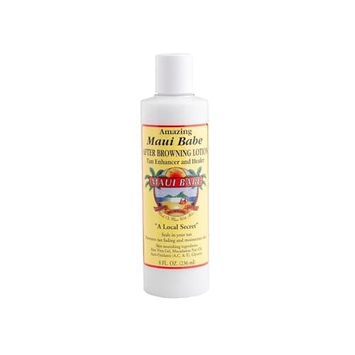 Maui Babe Tanning Lotion Set – 8oz Browning & After Sun Lotion with Makeup Bag – Outdoor Sun Tan Enhancer & Moisturizer thumbnail 4