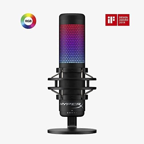 HyperX QuadCast S – RGB USB Condenser Microphone for PC, PS4, PS5 and Mac, Anti-Vibration Shock Mount, 4 Polar Patterns, Pop Filter, Gain Control, Gaming, Streaming, Podcasts, Twitch, YouTube, Discord thumbnail 14