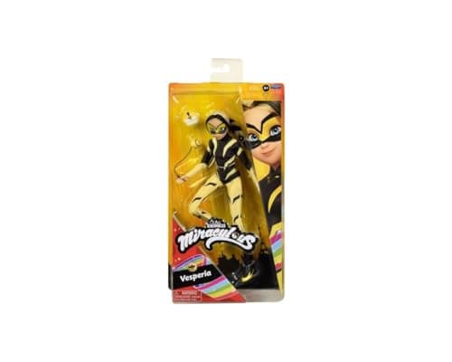 Miraculous Ladybug and Cat Noir Toys Vesperia Fashion Doll | Articulated 26cm Vesperia Doll with Accessories Kwami | Zoe Superhero Figurine | Bandai Dolls Range thumbnail 5