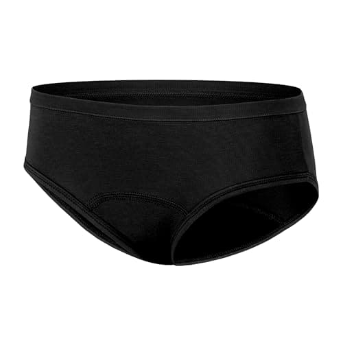 Hanes Girls' Hipster Period Underwear, Comfort, Period. Panties, Moderate Protection, 6-Pack thumbnail 2