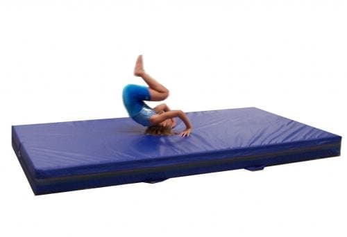 Team Sports Gymnastics 4" Skill Throw Landing Mats 4'x6', Blue Vinyl and 1.8 Density Poly-Foam thumbnail 2