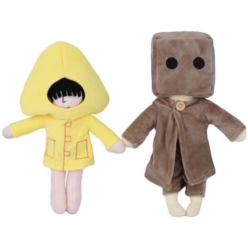 Little Nightmares Plush, Six & Mono Stuffed Plush Doll, 11.8 inch Plush Toy for Game Fans - Image 1