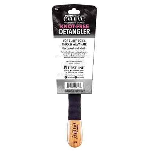Evolve Knot Free Detangler Brush | Detangles textured hair effortlessly thumbnail 2